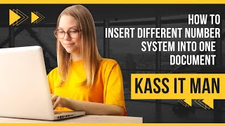 How to insert different no system in to one ms word document