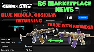 R6 Marketplace News (Blue Nebula, Obsidian, Volcano Skin)