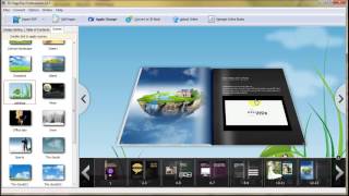 Change a template with 3d page flip pro