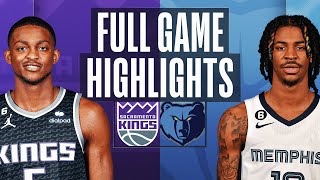 KINGS at GRIZZLIES | FULL GAME HIGHLIGHTS | January 1, 2023