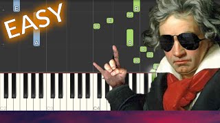 Beethoven - Für Elise EASY Piano Tutorial