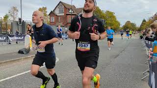 Manchester Half Marathon finish straight 2022