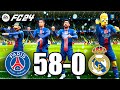 FIFA 24 - RONALDO, MESSI, MARIO, NARUTO, ALL STARS | PSG 58-0 REAL MADRID