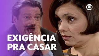 Catarina avisa ao pai que vai casar mas tem um pedido especial! 😅 | O Cravo e a Rosa | TV Globo