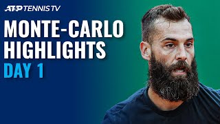 Goffin Faces Cilic; Paire vs Thompson | Monte Carlo 2021 Day 1 Highlights