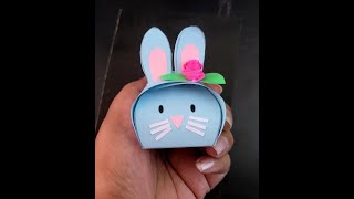 DIY Gift Box || How to make Bunny Gift Box || Easy Paper Crafts Idea || Origami box