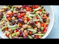 Marinated 3 Bean Salad Clean Eating Recipe