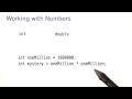 Working with Numbers - Intro to Java Programming
