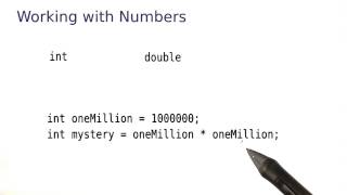 Working with Numbers - Intro to Java Programming