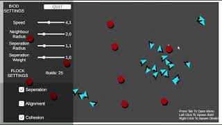 Boids Algorithm in Unity