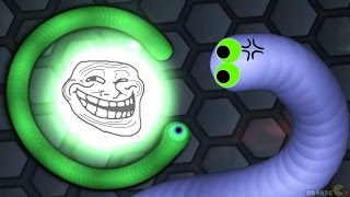 Slither.io Funniest Trolling Longest Snake In Slither.io (Funny/Best Moments)