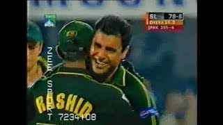 Wasim Waqar and Shoaib Destroyed Sri Lankan Batting for just 78 runs  (Sharjah Cup Final 2002)