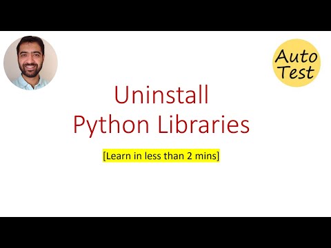 How to Uninstall Python Package/Library Using PIP.