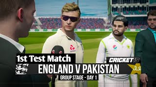 Test Championship - Pakistan v England - 1st Test Match Day 1 Highlights - Cricket 19 - 2020 4K