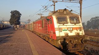 Chhattisgarh express with it's partner BIA Goel TMT WAP7 showing it's angry mode with madless Honk !