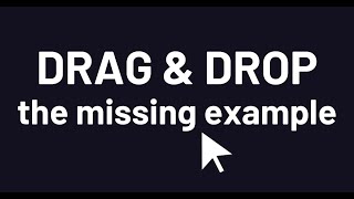 Drag and Drop in React - the missing example