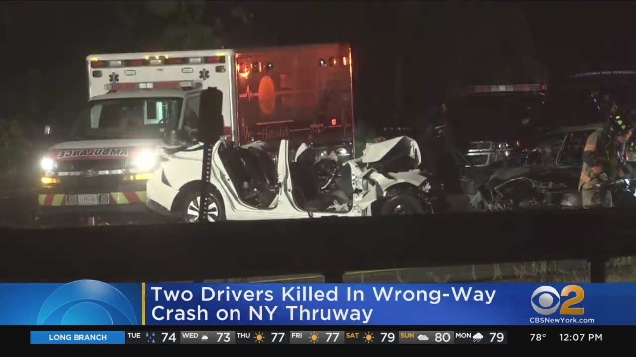 2 Drivers Killed In Wrong-way Crash On New York State Thruway - YouTube