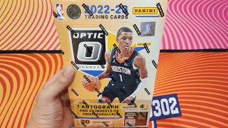 籃球卡台幣9000一盒，一盒20包，一包4張卡，保證1張簽名！2022-23 NBA DONRUSS OPTIC Basketball Trading Cards Hobby Box 1 Auto