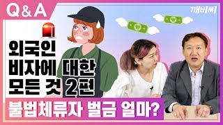 RUS SUB) Q. 불법체류자는 벌금 얼마를 내야하나요? / 외국인 비자 Q\u0026A / Какой размер штрафа для нелегальных мигрантов?