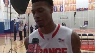 Chris McCullough Interview at Syracuse Media Day - Syracuse Basketball