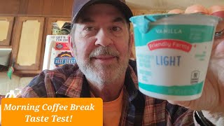 M☕B!TasteTest!🙄Trying Aldi Friendly Farms light vanilla yogurt!😉Today's Tidbits!🤔What's for dinner?🍔