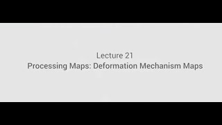 Processing Maps : Deformation Mechanism maps #swayamprabha #CH35SP