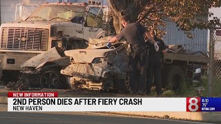 2 dead after fiery crash in New Haven