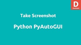 Python Pyautogui Take Screenshot