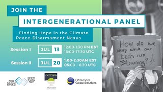 Session II: Finding hope in the Climate-Peace-Disarmament Nexus