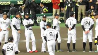 阪神タイガースファン感謝デー選手入場