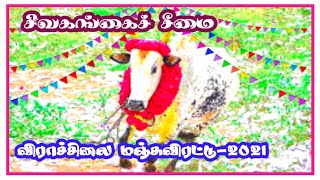 🔥🥁சிவகங்கை மாவட்டம் விராச்சிலை மஞ்சுவிரட்டு-2021 | Tamil Nadu Manjuvirttu Virachilai #jallikattu