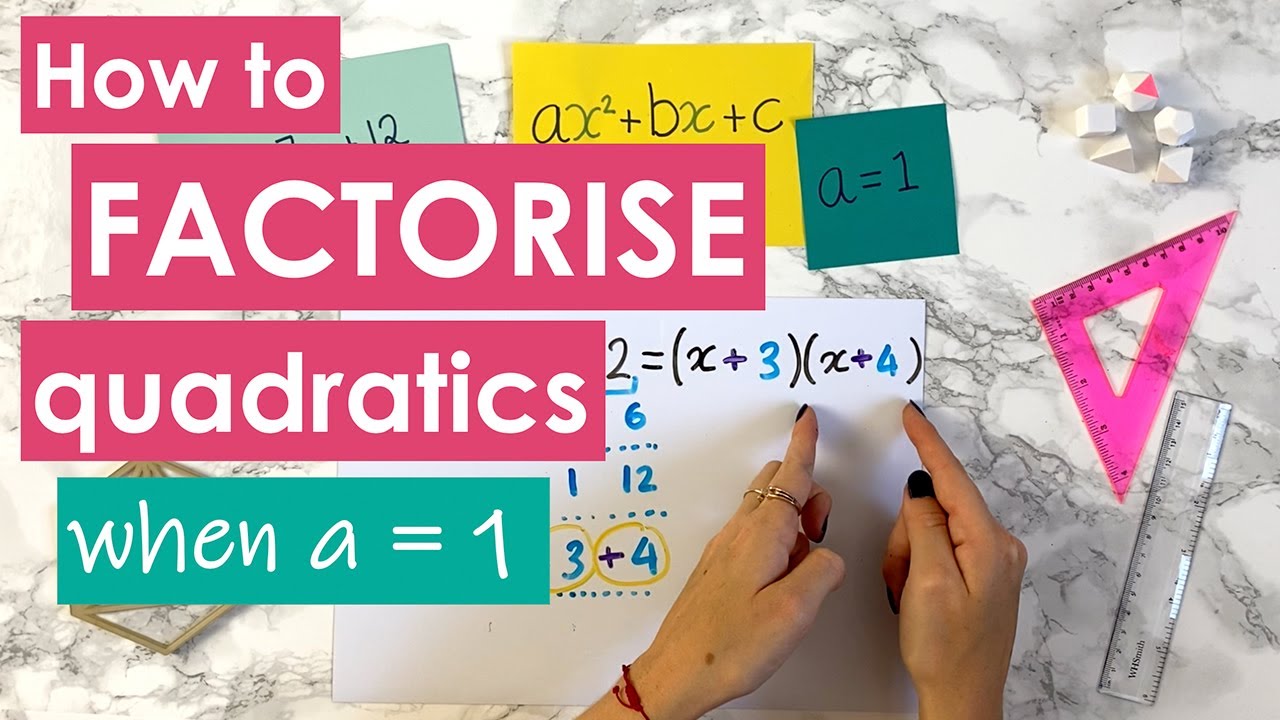 How To Factorise Quadratics (a=1) + Examples! - YouTube