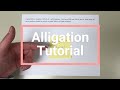 Alligation Tutorial (for pharmacy students)