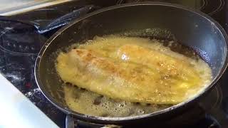 The Crazy Chef cooking a delicious plaice with asparagus . Triangulum Galaxy Productions