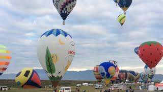 佐賀バルーンフェスタ 2018  2日目 午前 一斉離陸　The　balloon festelival was canceled 2020　SAGA