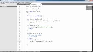 Pure JavaScript Countdown