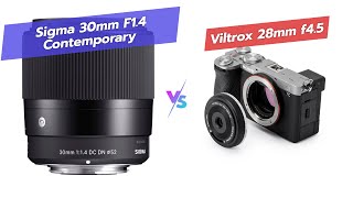 📸 Sigma 30mm vs VILTROX 28mm Lens Comparison! 🤔