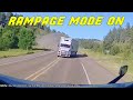 TRUCK LOSES BRAKES WHILE GOING DOWNHILL