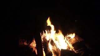 Relaxing sounds of campfire and night forest for sleep, meditation, stress relief, sleep and spa