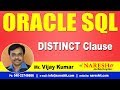 DISTINCT Clause in Oracle | Oracle SQL Tutorial Videos | Mr.Vijay Kumar