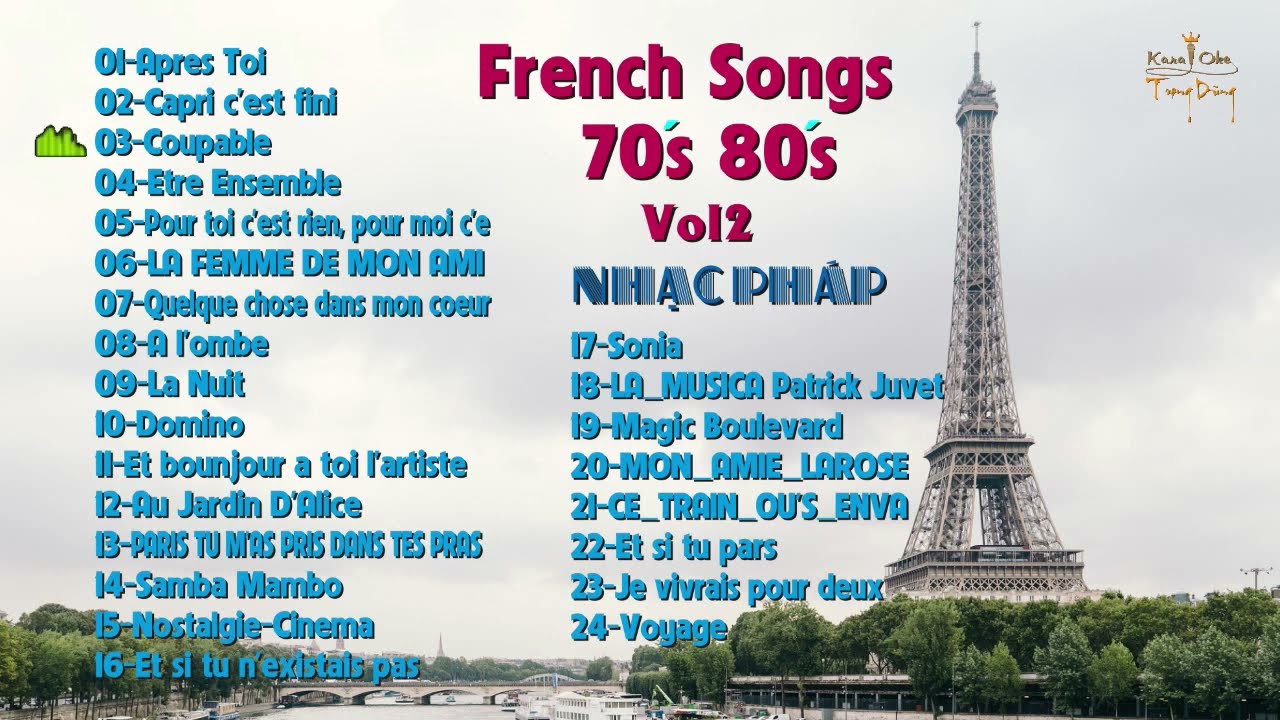 Nhạc Pháp French Songs 70s 80s Playlist Vol2 - YouTube