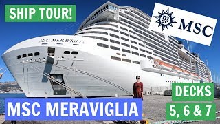 MSC Meraviglia Ship Tour - Restaurants, Bars and Lounges