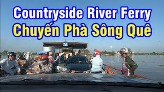 Traffic in Vietnam|| Lieu De Street, Ninh Binh City, passing through Tam Toa Ferry