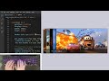 ASMR Programming - Simple Accordian with Hover Effects using HTML CSS - No Talking