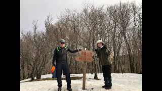 無氷の三峰山で雪遊び　2023.2.12