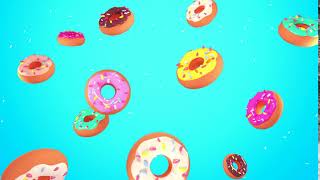 falling donuts background