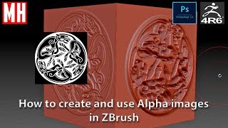 ZBrush Beginner Series 01 : How to create and use Alphas to get detail on your model