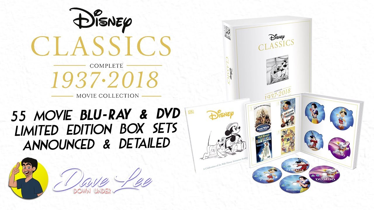 DISNEY CLASSICS - COMPLETE 55 MOVIE COLLECTION Blu-ray, DVD Box Set ...