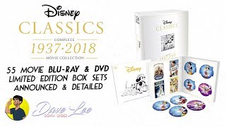 DISNEY CLASSICS - COMPLETE 55 MOVIE COLLECTION Blu-ray, DVD Box Set Announced & Detailed
