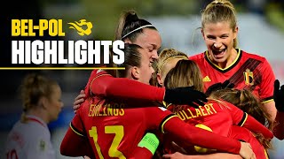 Belgium 4-0 Poland | Back on track | #REDFLAMES | #FIFAWWC​ 2023 Qualifiers